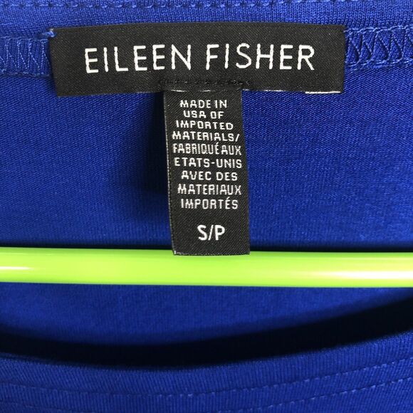 Eileen Fisher Women's Small Royal Blue Viscose Jersey Ballet Neck Tunic Top - Picture 4 of 9